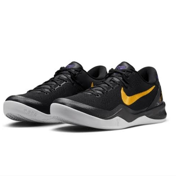 MENS KOBE VIII 8 LAKERS AWAY SIZE 11.5 BLACK - Picture 1 of 9